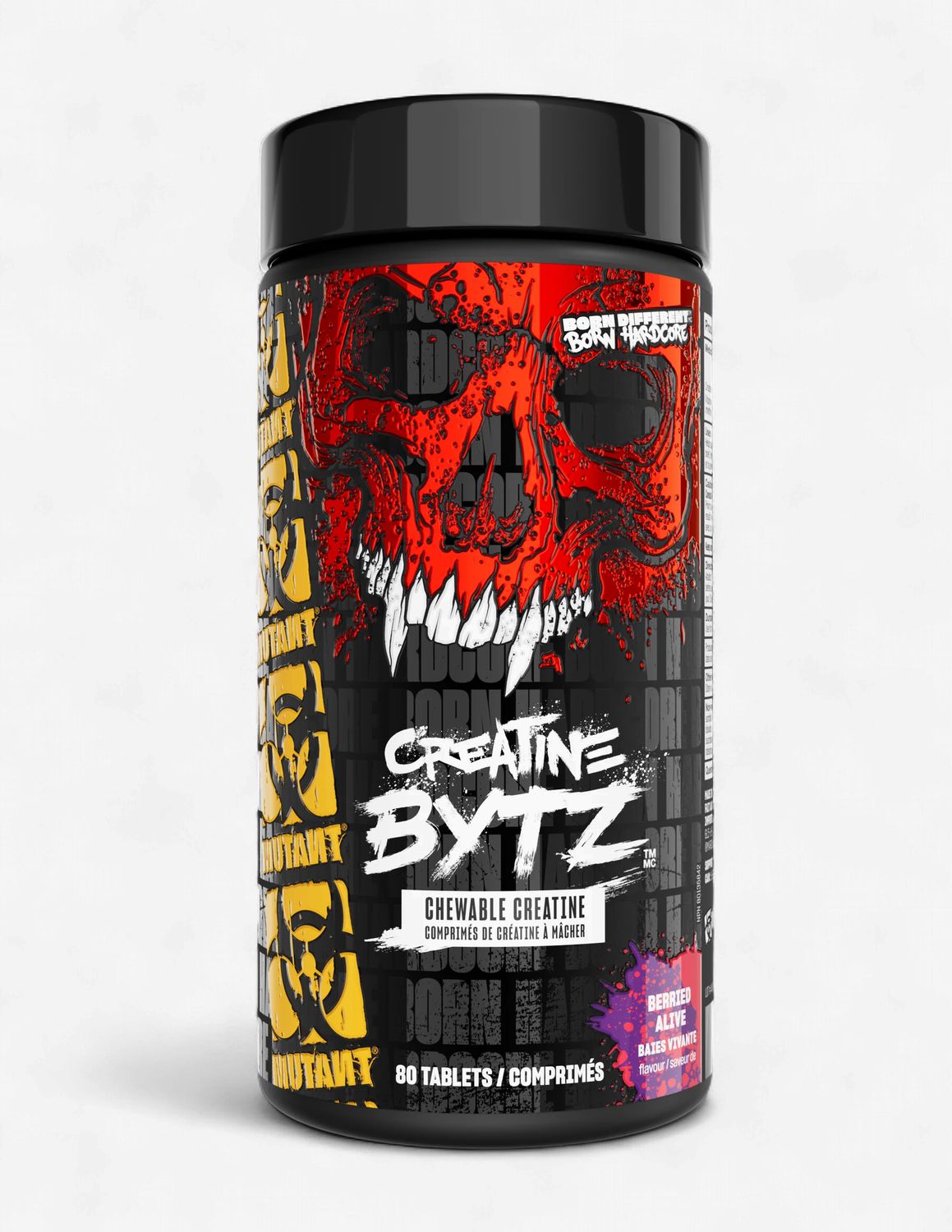 MUTANT - CREATINE BYTZ - 80 COMPRIMÉS, Fragrance: MÉLANGE INTENSE DE PETITS FRUITS