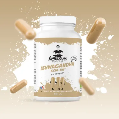 INSHAPE NUTRITION - ASHWAGANDHA KSM66 BIO - 60 CAPSULES