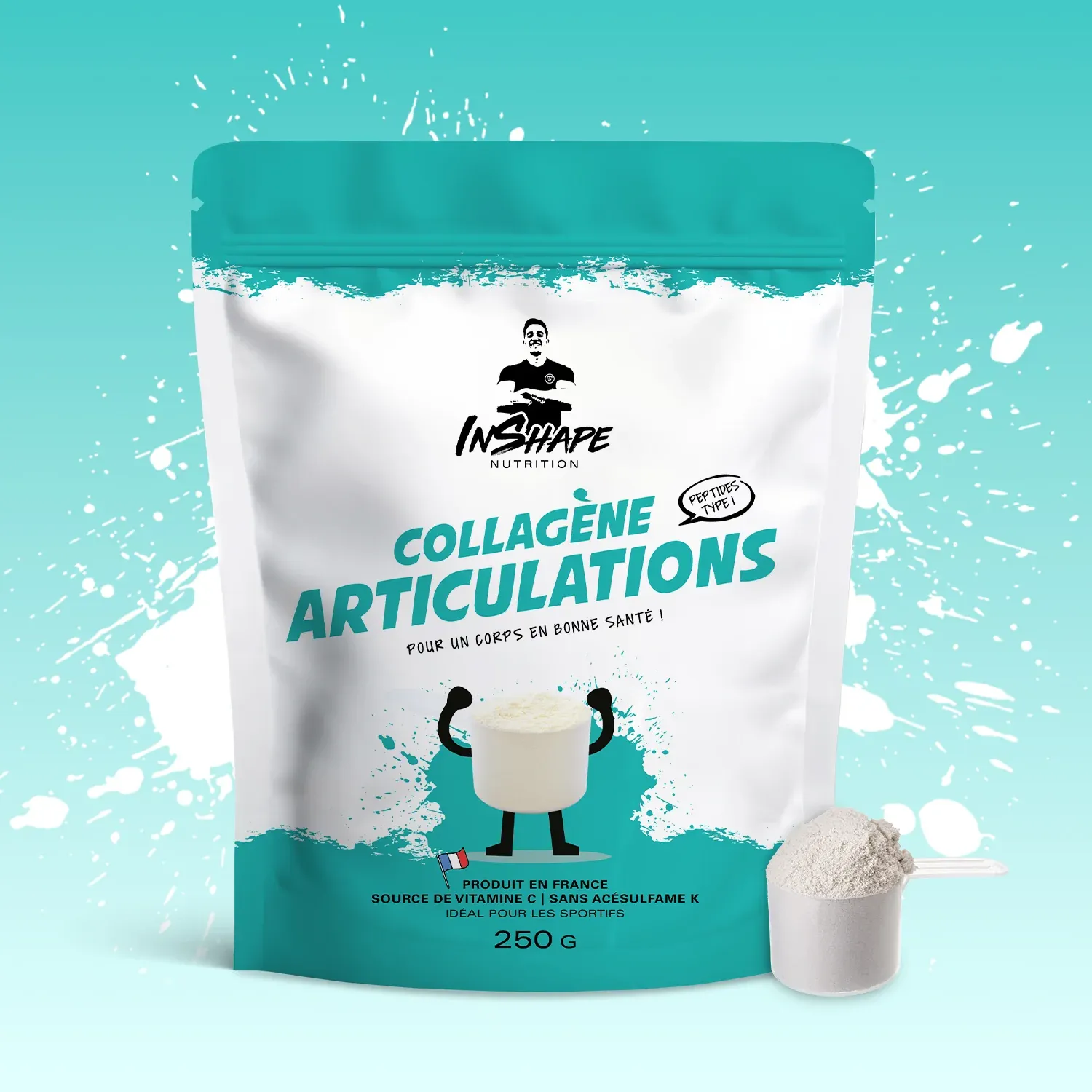 INSHAPE NUTRITION - COLLAGÈNE ARTICULATIONS - 25 PORTIONS, Fragrance: SANS SAVEURS