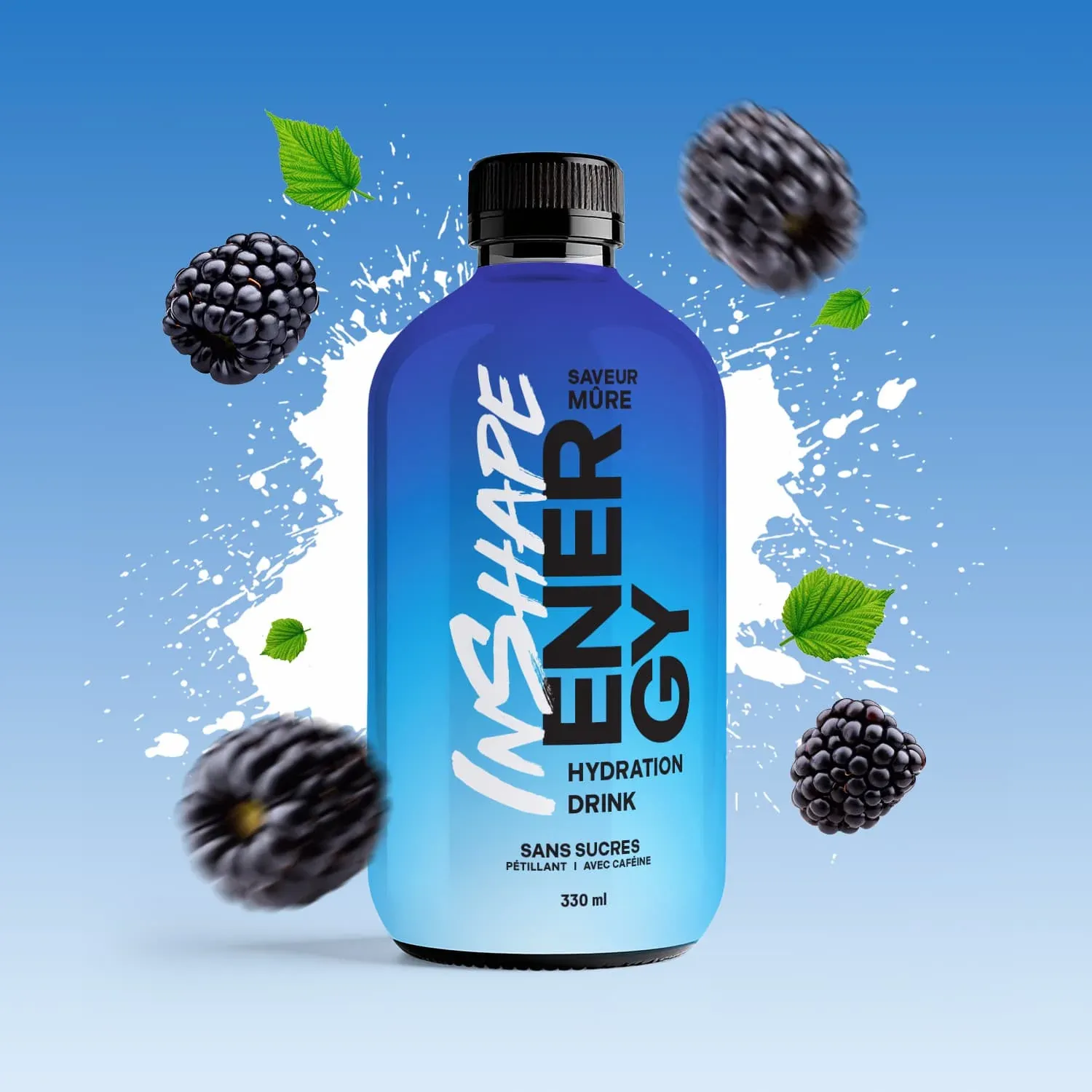 INSHAPE NUTRITION - ENERGY DRINK - 330ML, Fragrance: MÛRE