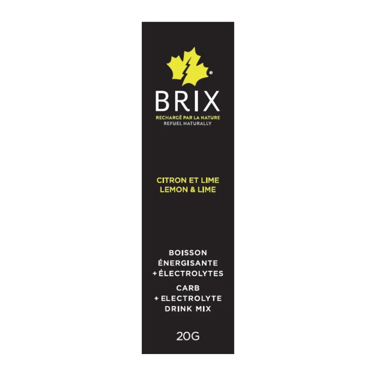 BRIX - ÉLECTROLYTES - 20G, Fragrance: CITRON ET LIME
