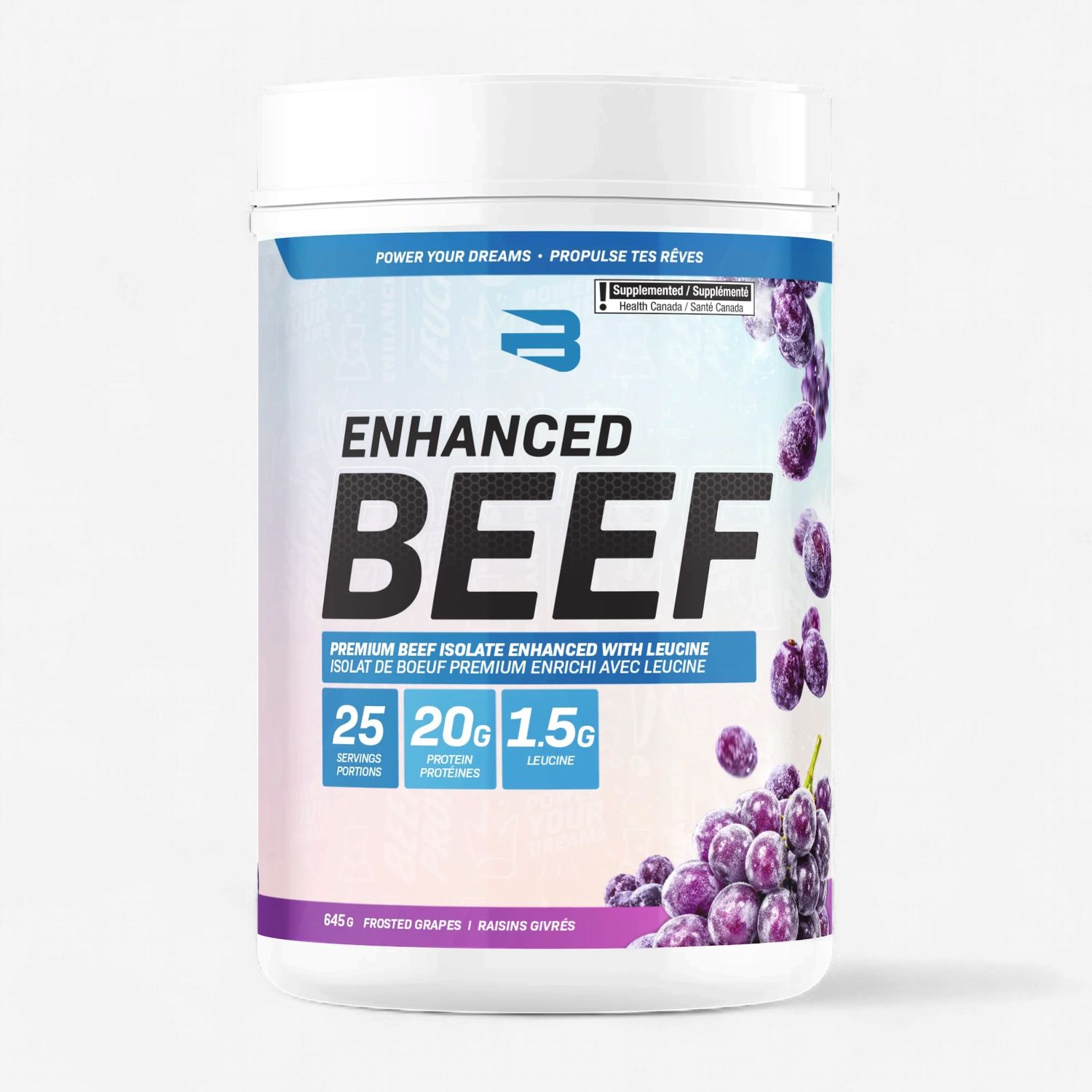 BELIEVE - ENHANCED BEEF PROTEIN - 25 PORTIONS, Fragrance: RAISIN