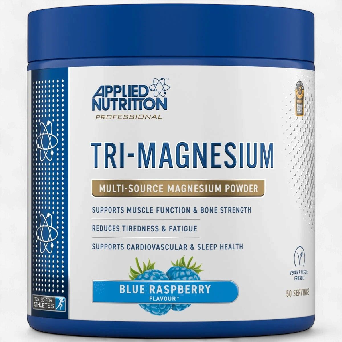 APPLIED NUTRITION - TRI MAGNÉSIUM - 50 PORTIONS, Fragrance: FRAMBOISE BLEU