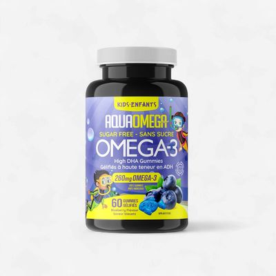 AQUAOMEGA - OMÉGA 3 ENFANT DHA - 60 JUJUBES