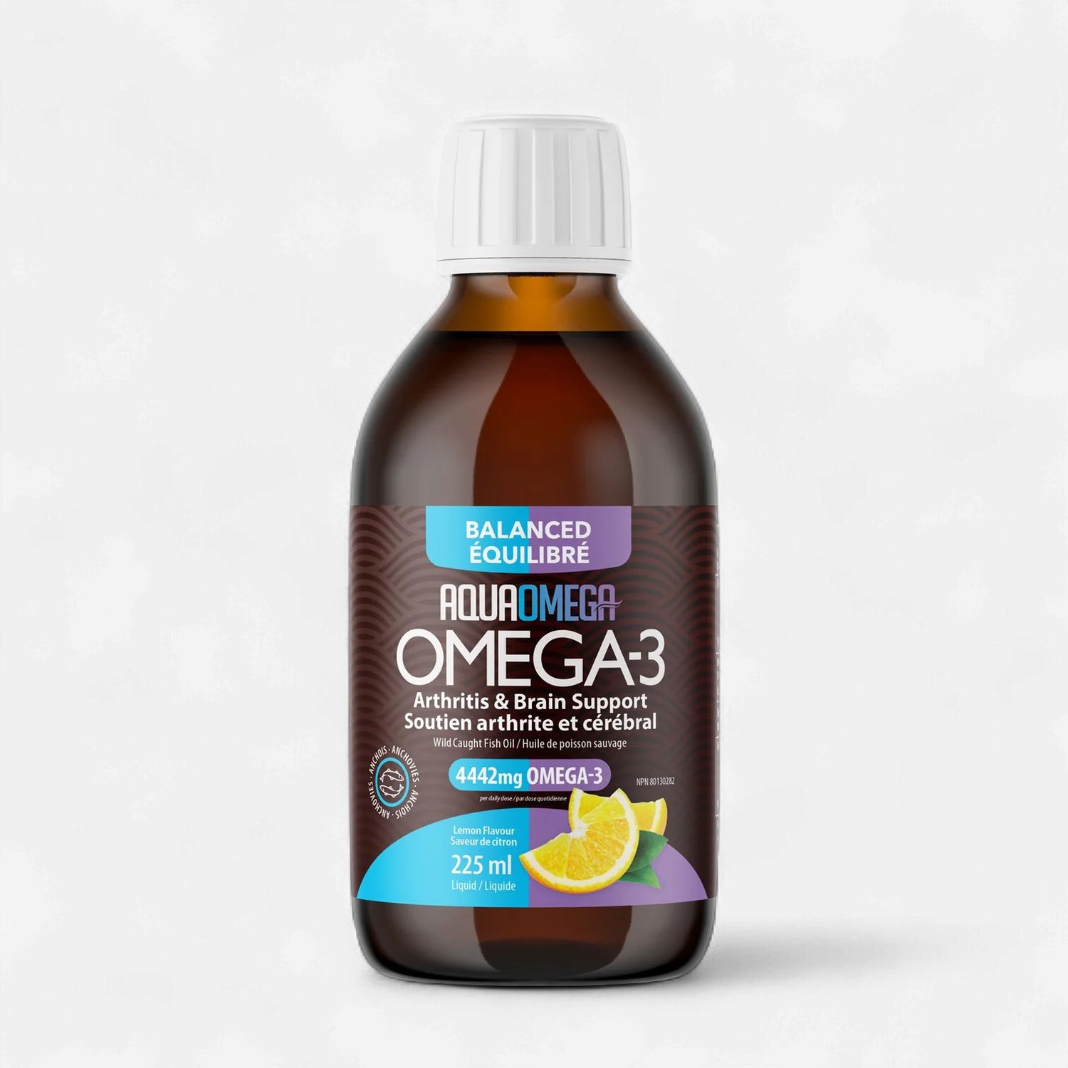 AQUAOMEGA - FORMULE ÉQUILIBRÉ - 225ML, Fragrance: CITRON