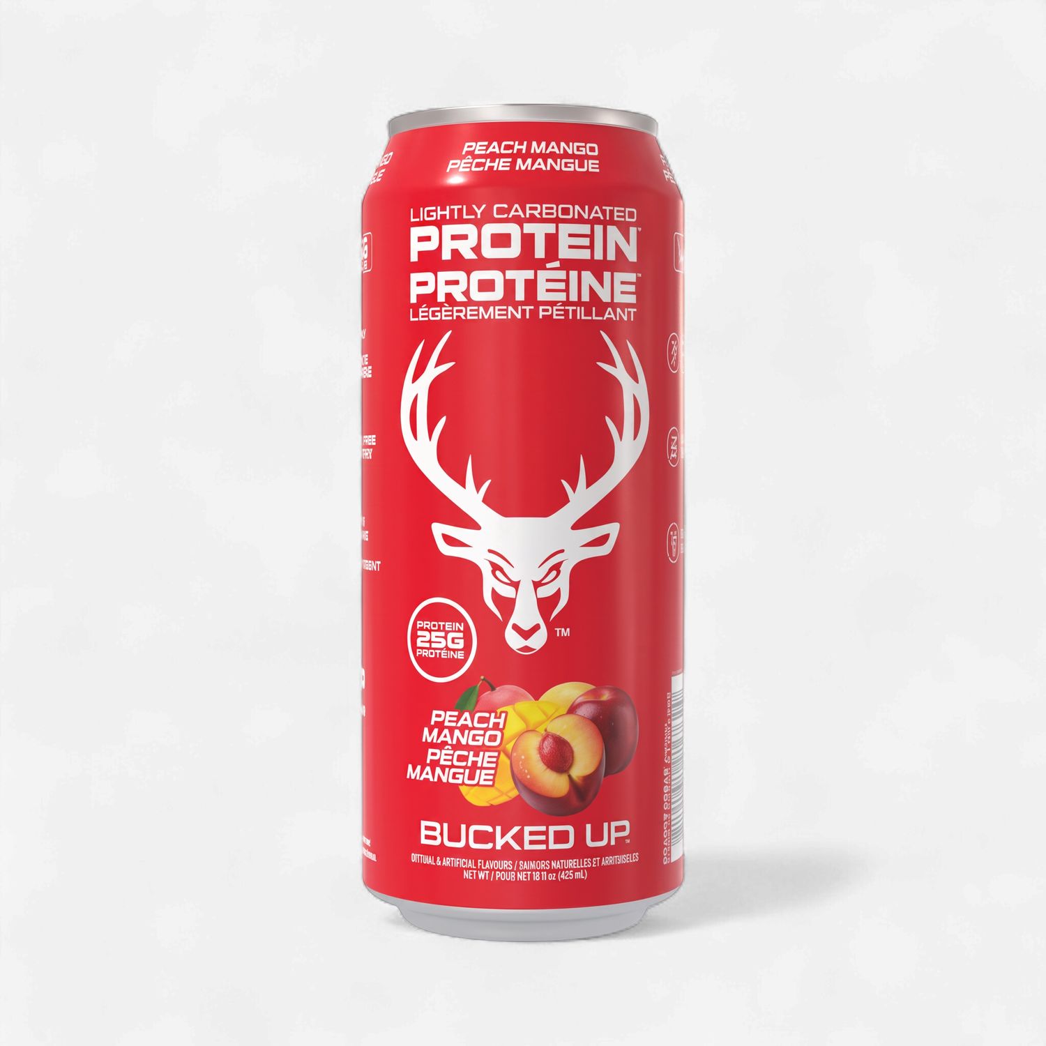 BUCKED UP - PROTÉINE LÉGÈREMENT PÉTILLANT - 473ML, Fragrance: PÊCHE ET MANGUE