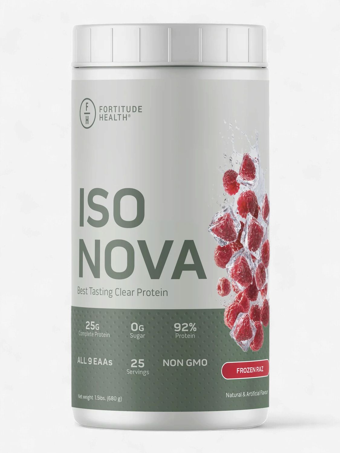 FORTITUDE HEALTH - ISO NOVA - 25 PORTIONS, Fragrance: FRAMBOISE GIVRÉ