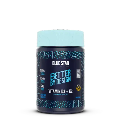 BLUE STAR - D3 + K2 - 240 CAPSULES
