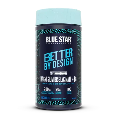 BLUE STAR - MAGNESIUM BISGLYCINATE + B6 - 180 CAPSULES