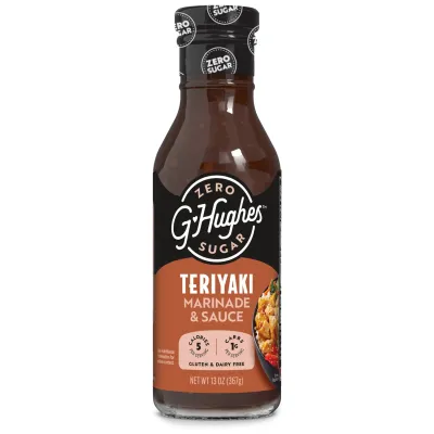 G HUGHES – MARINADES ET SAUCES SANS SUCRE – 355 ML