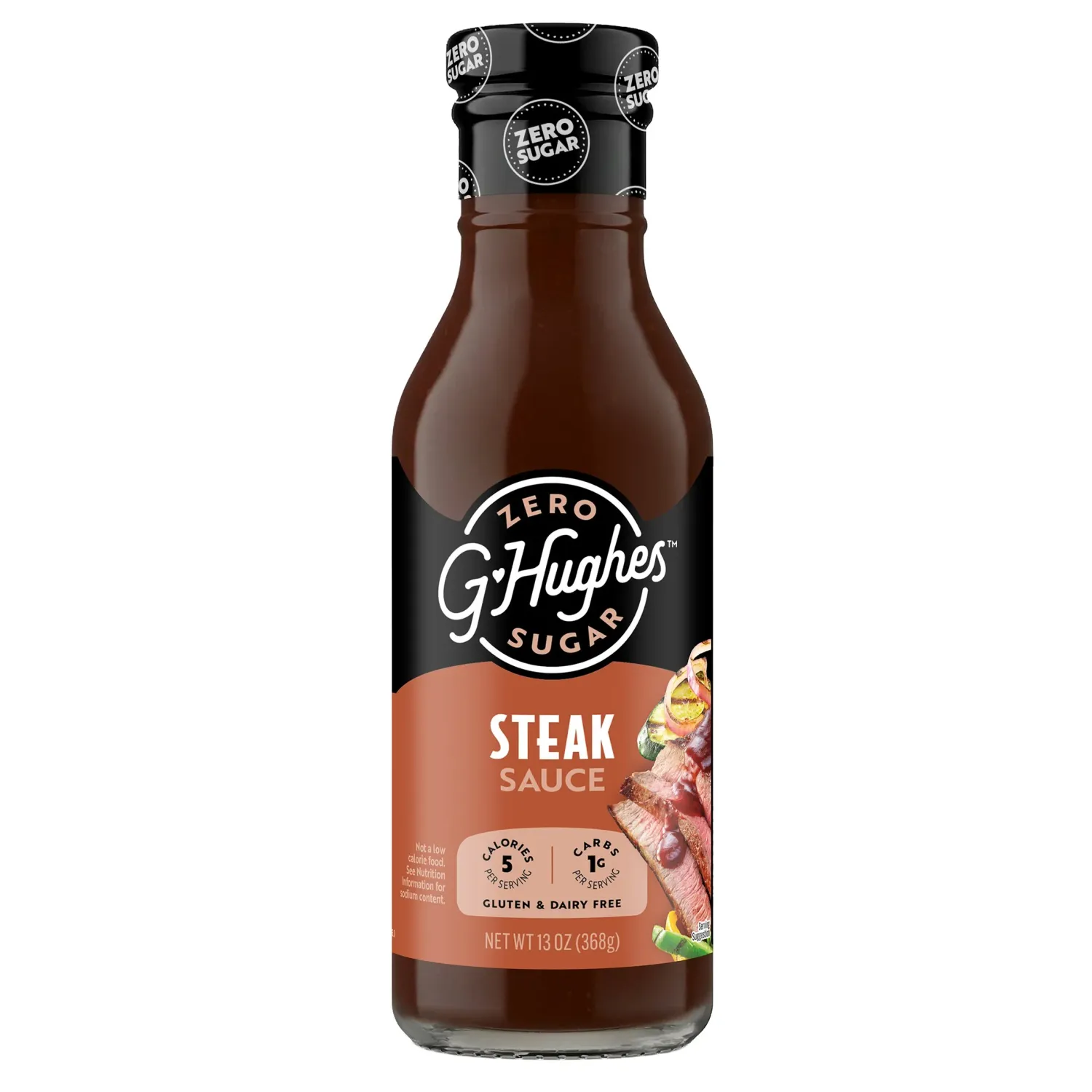 G HUGHES – MARINADES ET SAUCES SANS SUCRE – 355 ML, Fragrance: STEAK SAUCE