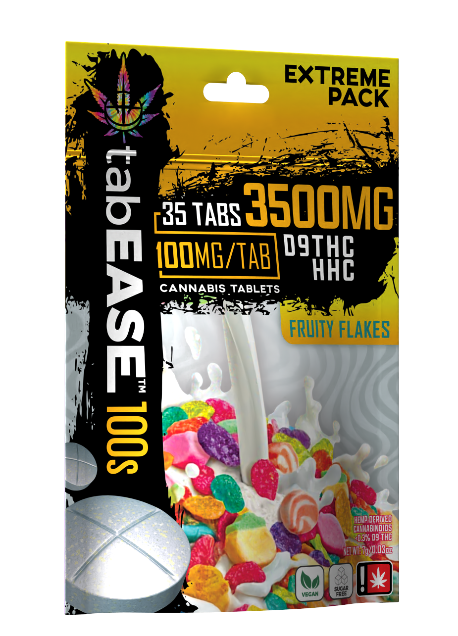 3500mg TabEASE 100s - 35pc, Flavor: Fruity Flakes - HHC &amp; D9 (DO NOT ORDER)