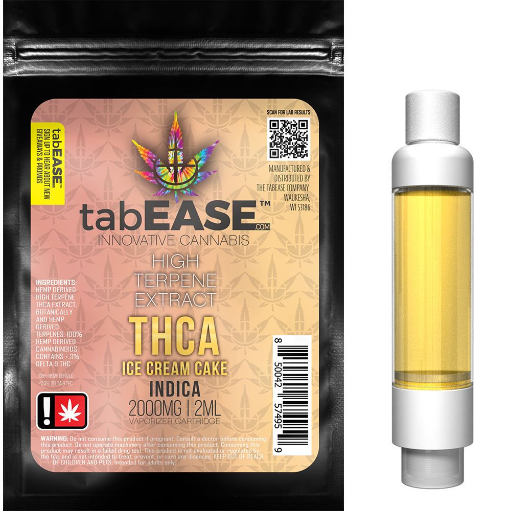 2g THCA Cartridge - HTE, Flavor: Ice Cream Cake