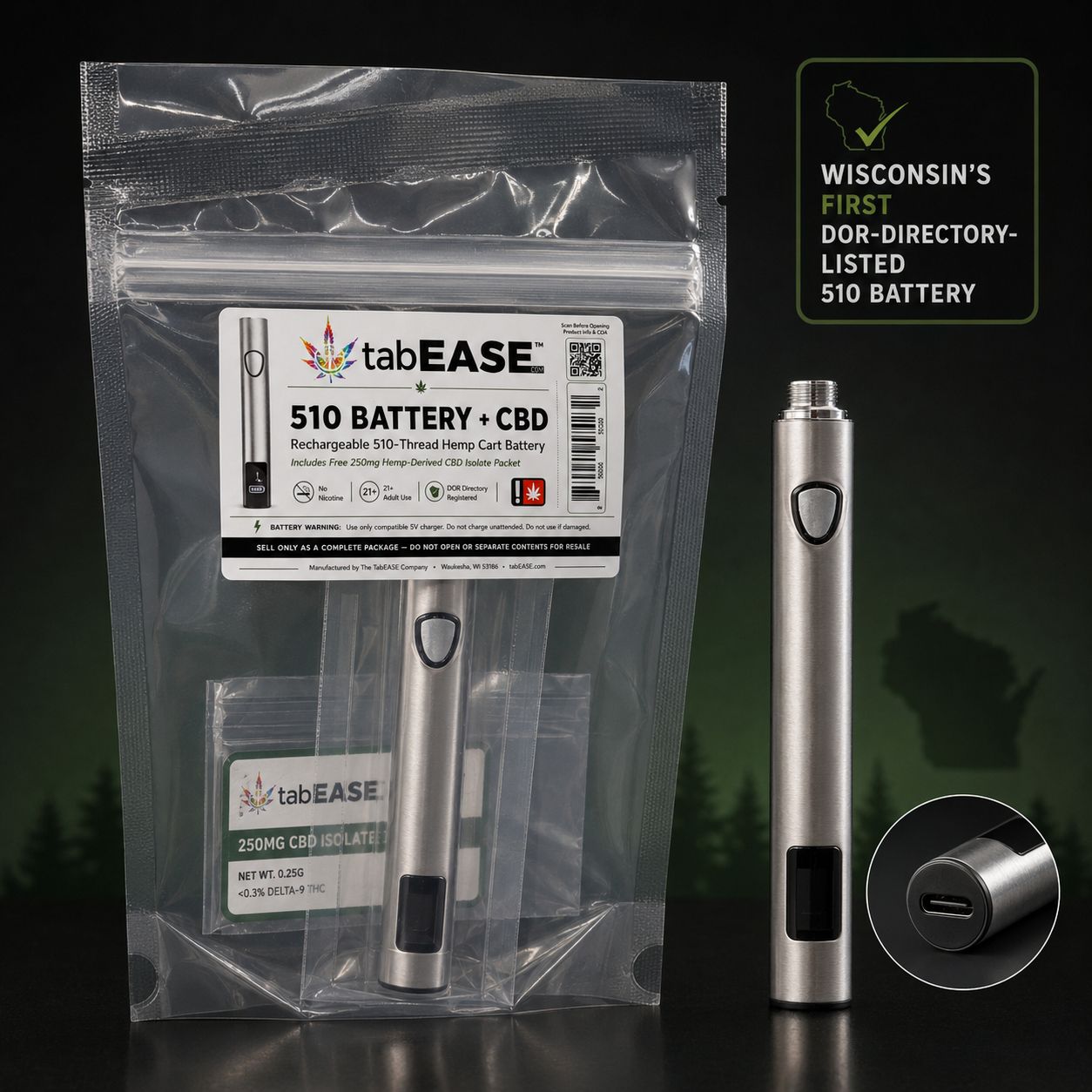 TabEASE 510 Battery + CBD