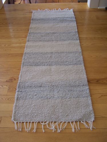 Handwoven Icelandic Wool Rug 3' x 7' 3"