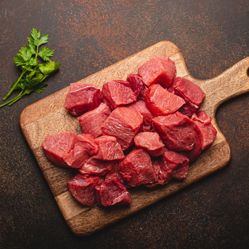 Certified organic grass fed Icelandic lamb stew meat