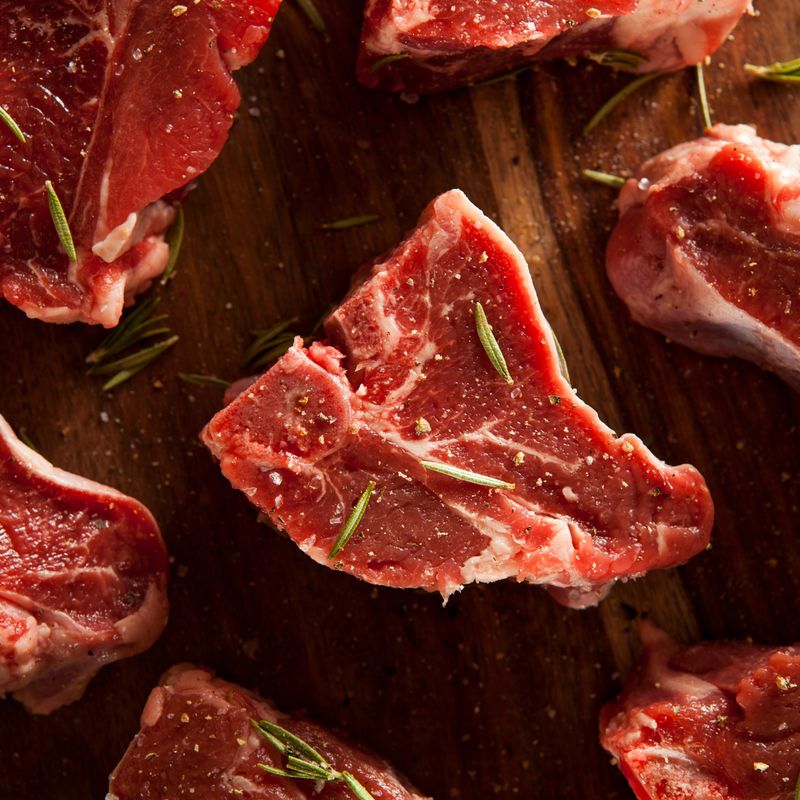 Certified organic grass fed Icelandic lamb chops