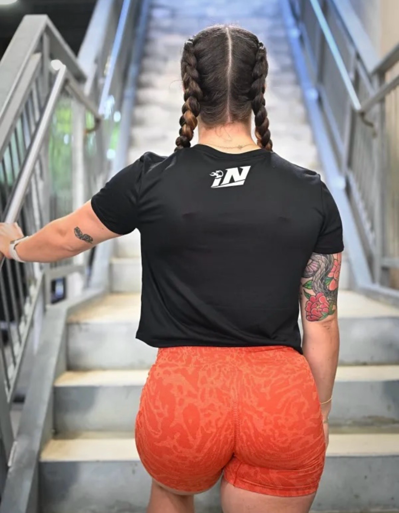 “Be afraid, do it anyway” flowy crop top