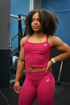 Silken Cross Back Tank Top