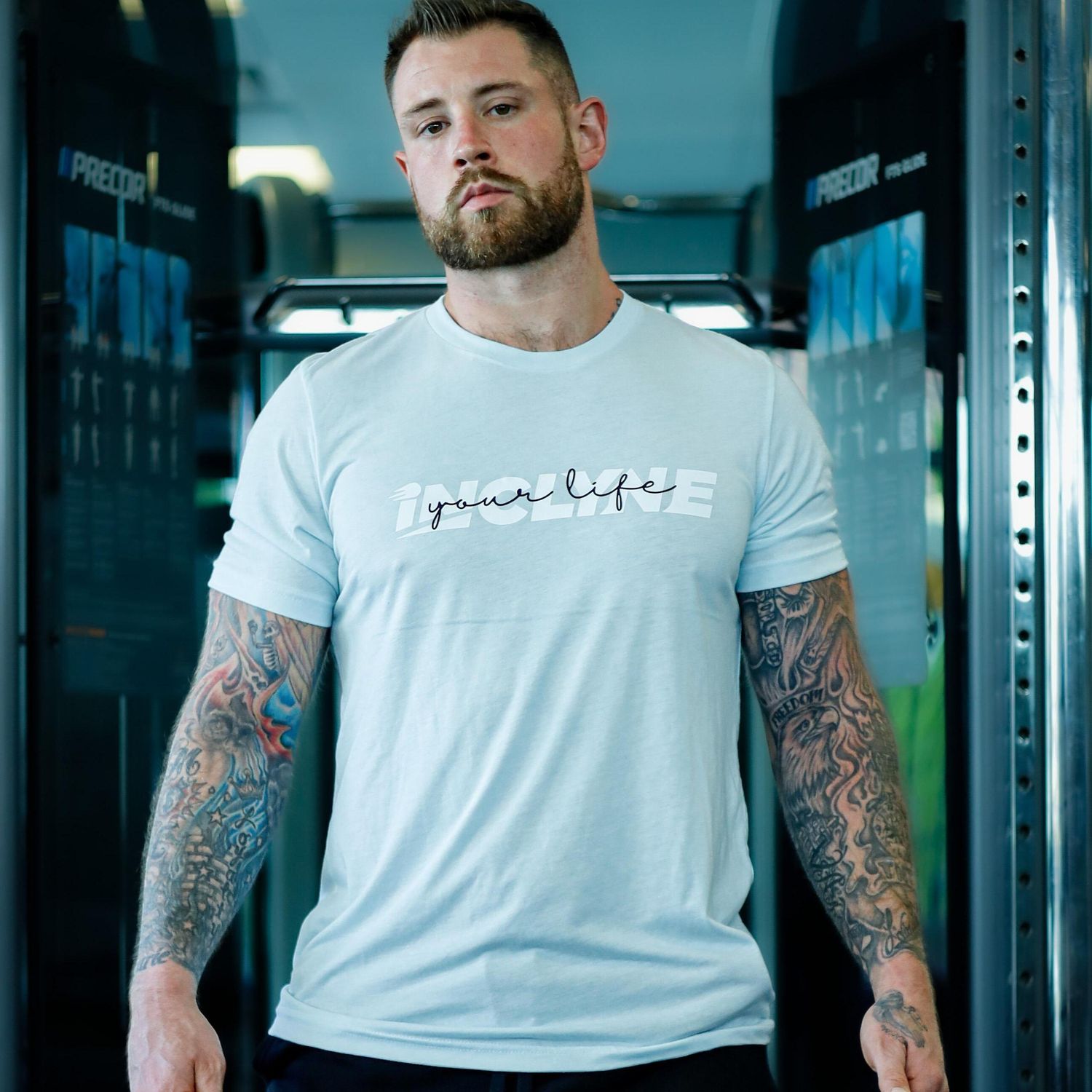 iNCLYNE your life Tee - Ice Blue Tshirt Top Menswear Unisex