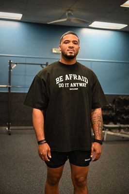 Be Afraid Do It Anyway Oversized Tees