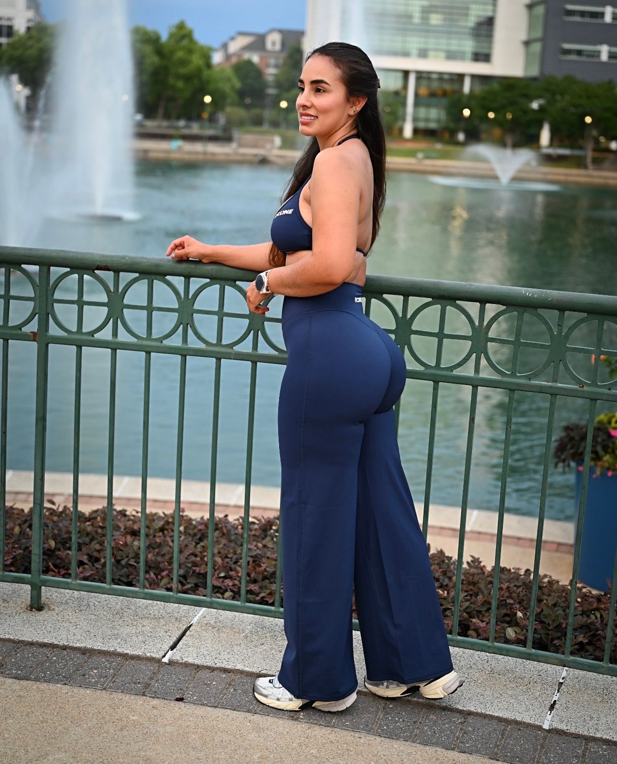 Electric High Waisted Wide out Flare Leggings Electric High Waisted Wide out Flare Leggings