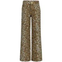 Vingino wide leg jeans beige Panter