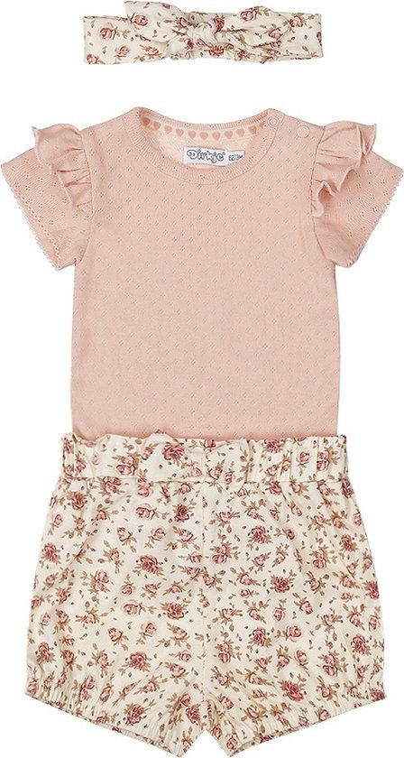 Dirkje Meisjes Kledingset Light coral