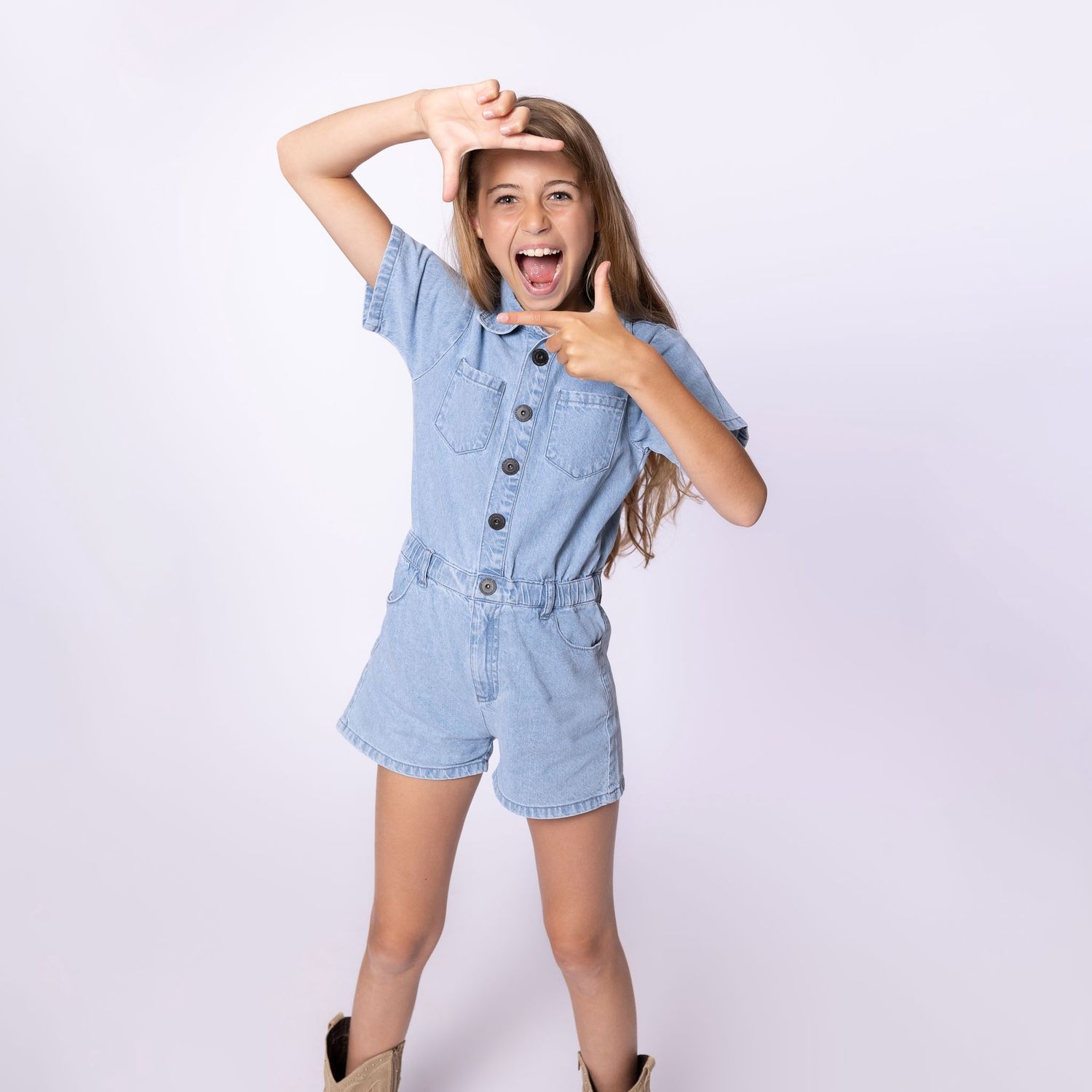 No Way Monday Jeans jumpsuit short