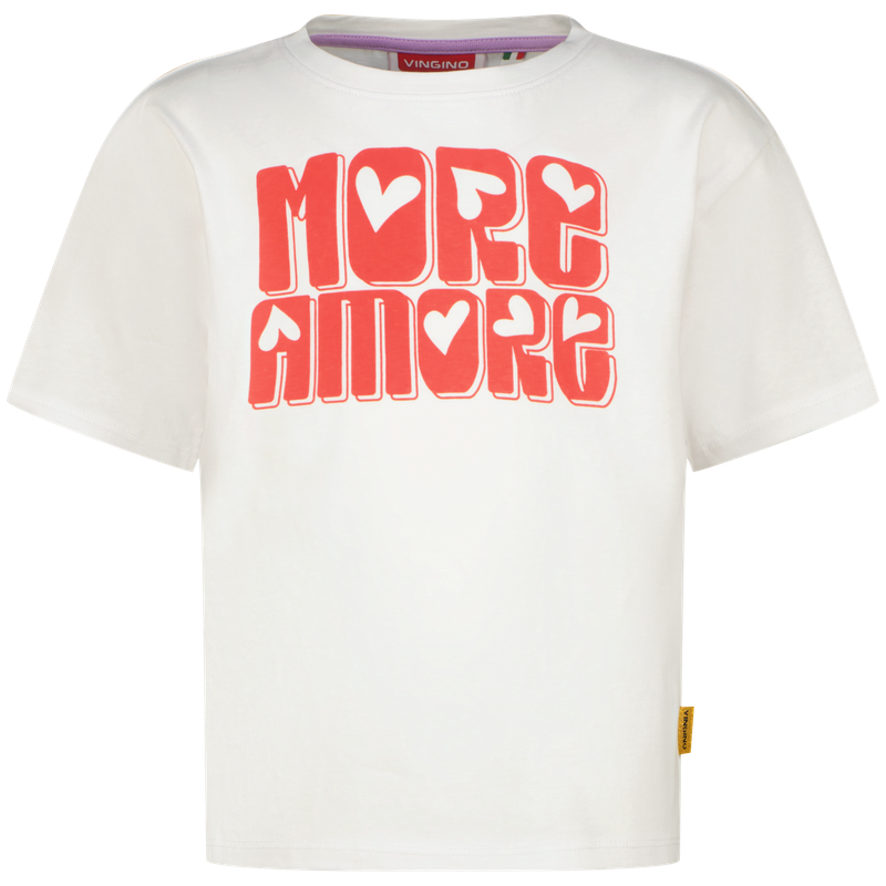 Vingino Hanou Meisjes T-shirt - Real White