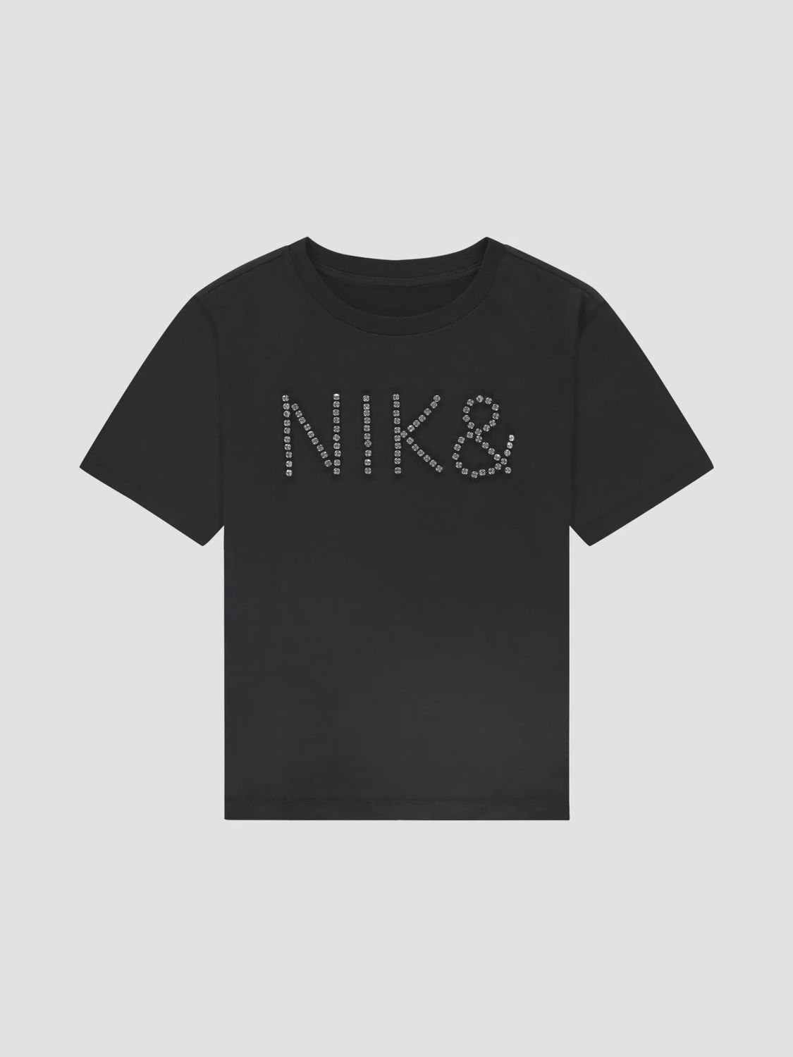 NIK&amp;NIK T-shirt met logo van strass steentjes