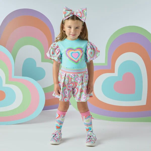 ADee EMMA Heart Print Short Set