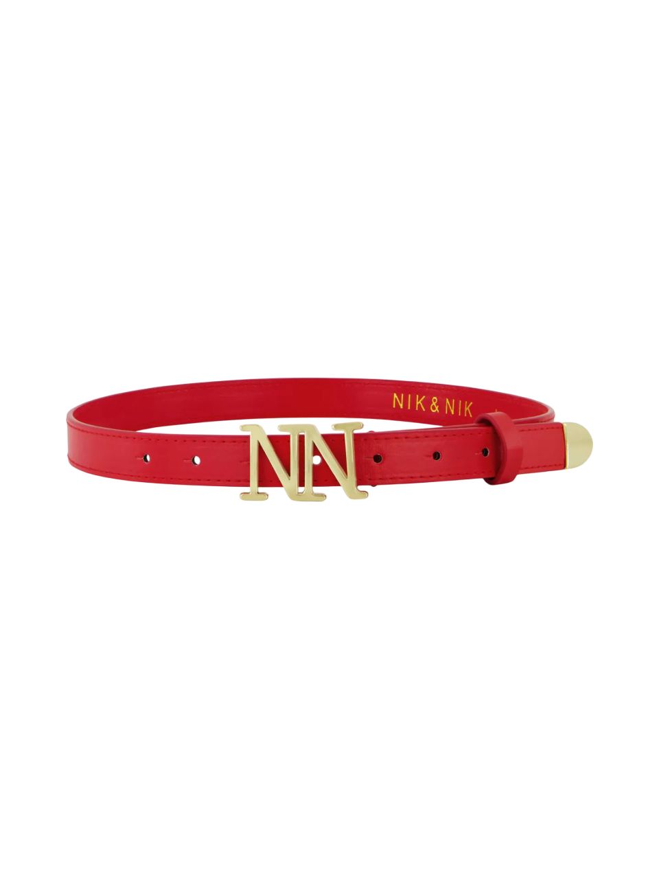 Nik &amp; Nik Riem van imitatieleer rood
