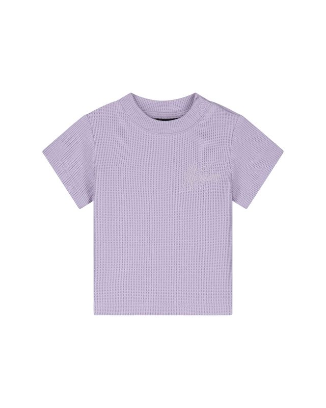 Malelions Baby Waffle Signature T-Shirt paars