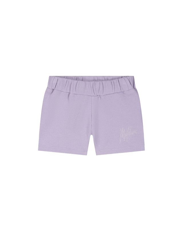 Malelions Baby Waffle Signature Shorts paars