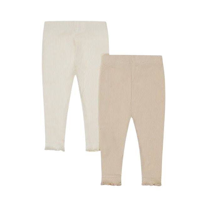 Dirkje meisjes set leggings beige off white