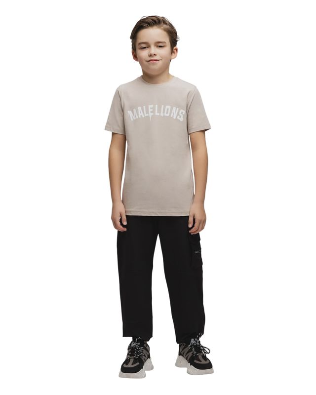 Malelions Junior Paint T-Shirt  Taupe