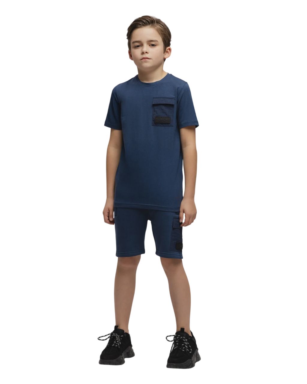 Malelions Junior Nylon Pocket Shorts  Navy