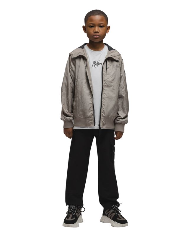 Malelions Junior Crinkle Jacket  Taupe