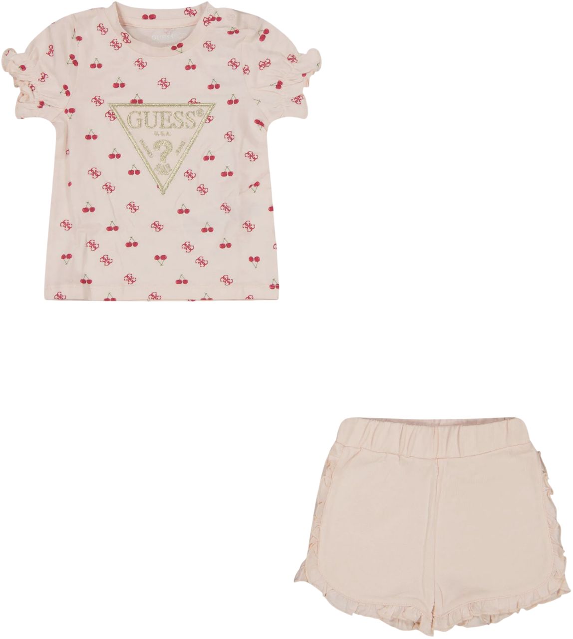 Guess Guess Baby Meisjes Setje In Licht Roze