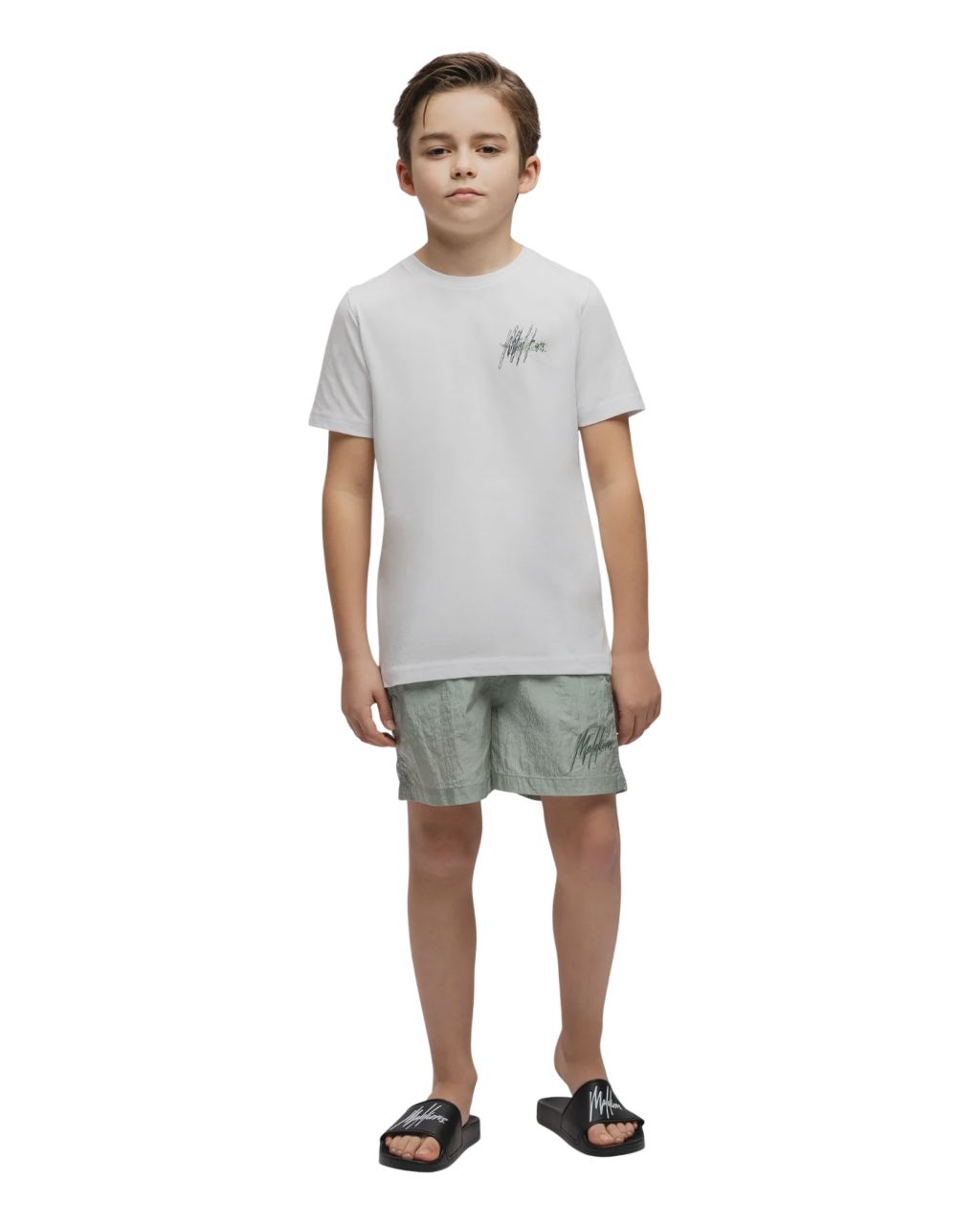 Malelions Junior Splash T-Shirt | White