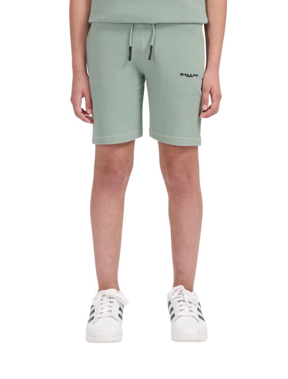 BALLIN Junior Waffle Logo Sweatshorts