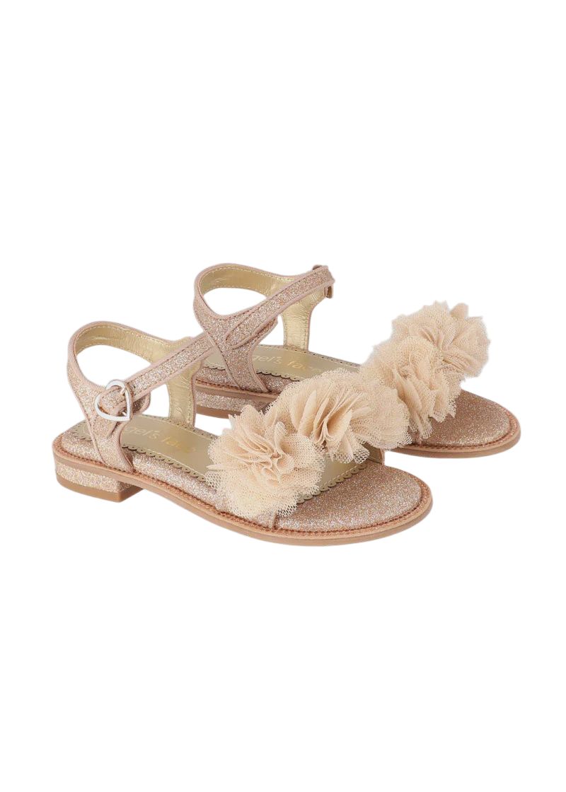 Angel’s Face Carmen Corsage Sandals Rose Gold
