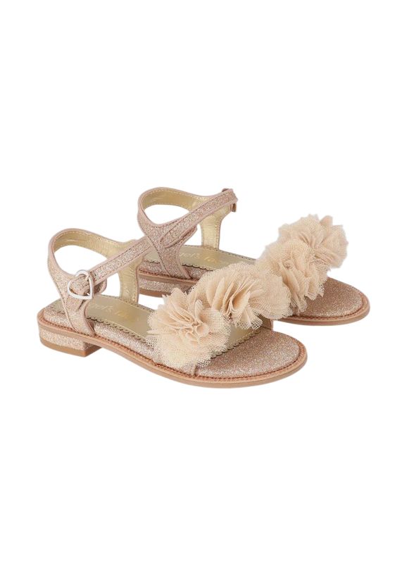 Angel’s Face Carmen Corsage Sandals Rose Gold