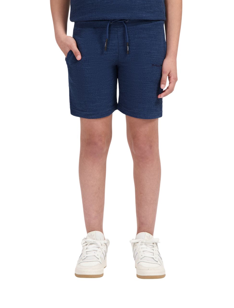 BALLIN Junior Icon Bouclé Shorts donker blauw