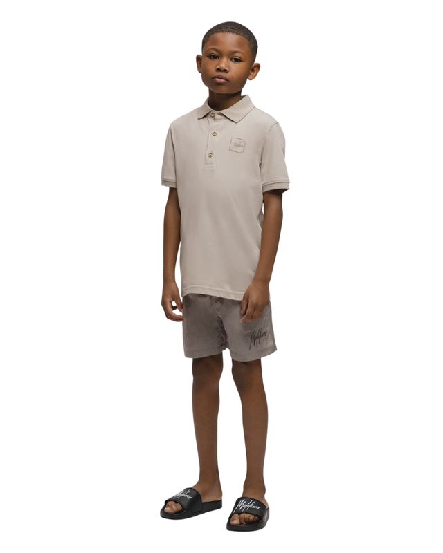 Malelions Junior Patch Polo | Taupe