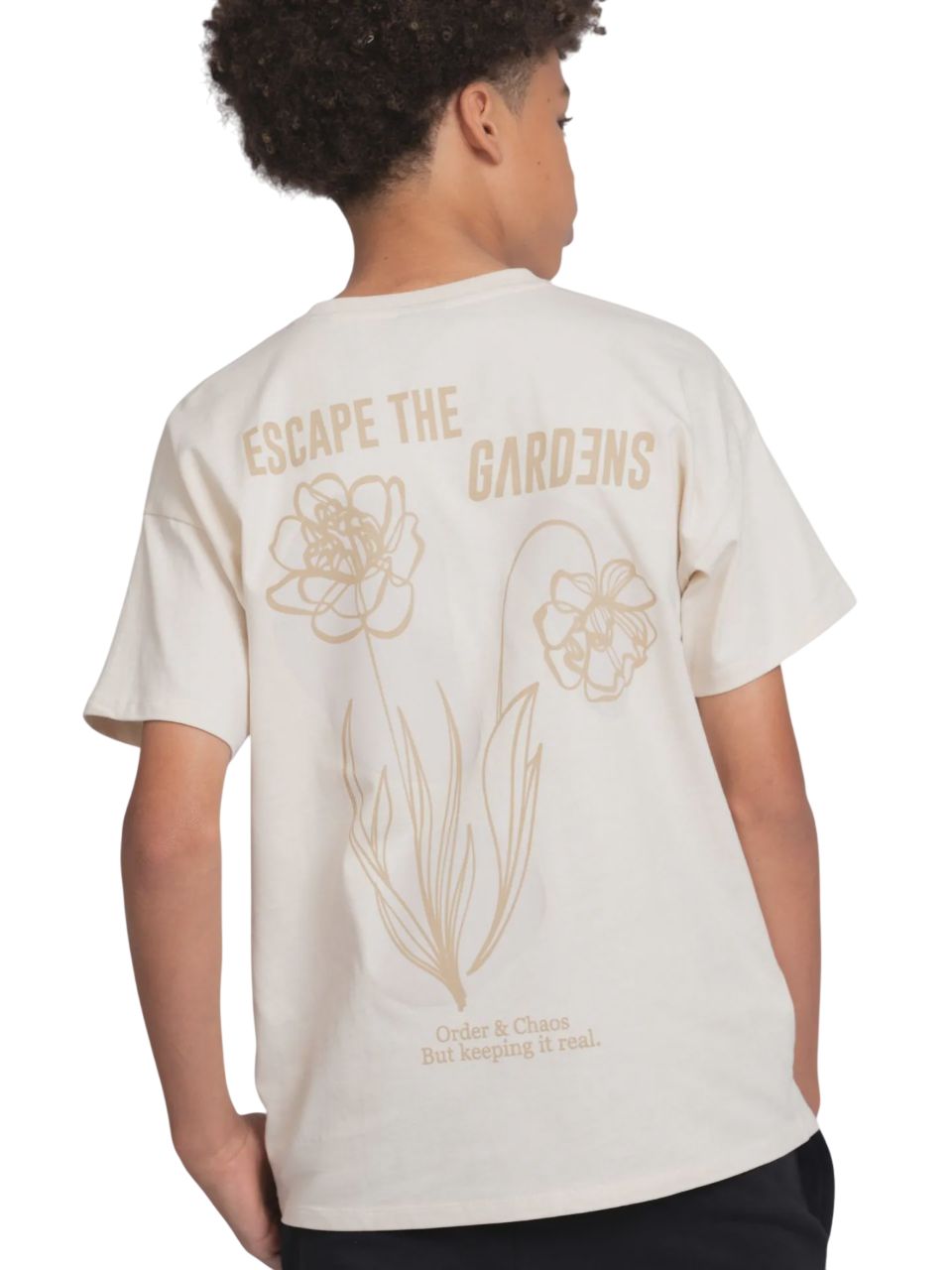 NIK &amp; NIK Blooms Oversized T-Shirt Beige