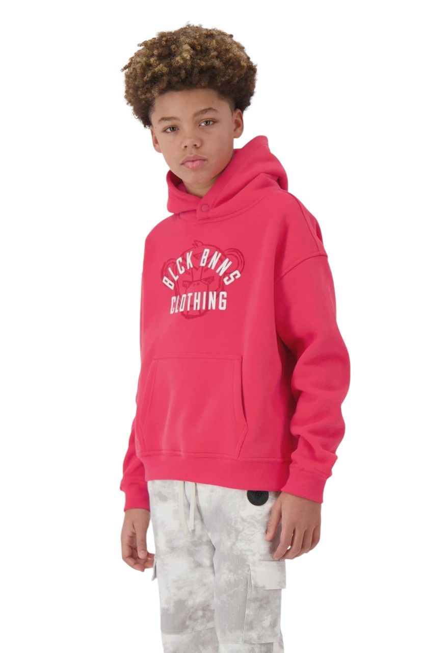 BLACK BANANAS JR. ARCH CONVOY HOODIE  Neon Red