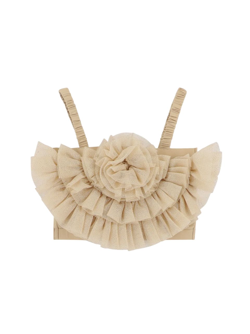 Angel’s Face Meisjes Top Rosetta Tulle Sand Sparkle