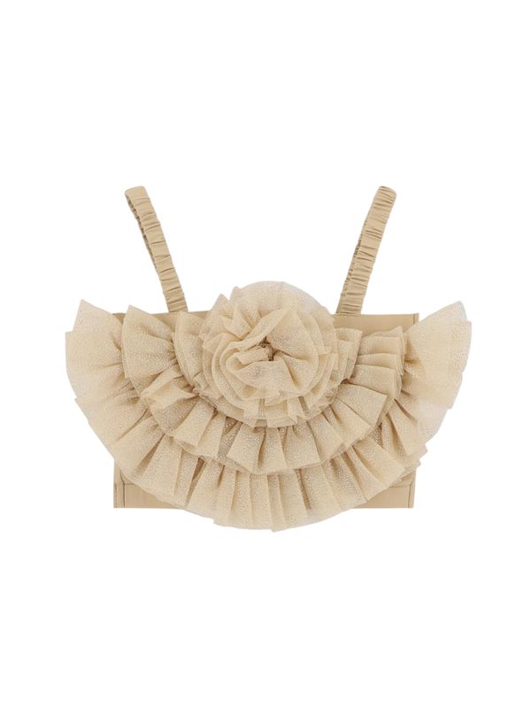 Angel’s Face Meisjes Top Rosetta Tulle Sand Sparkle